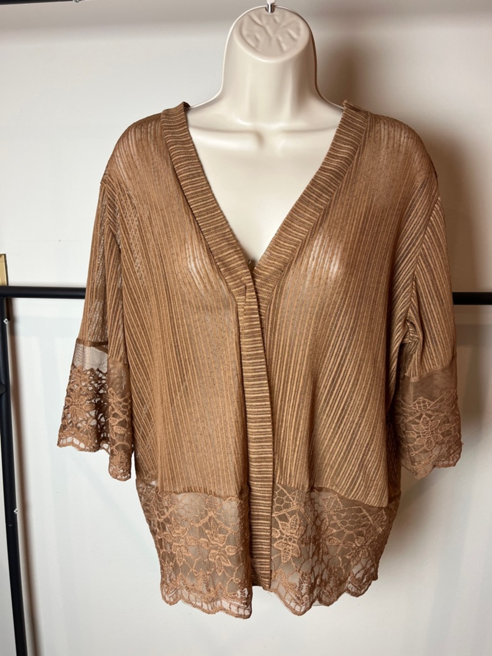 Boho Fairy Lace Cardigan Open Front Festival Lightweight Relaxed Fit